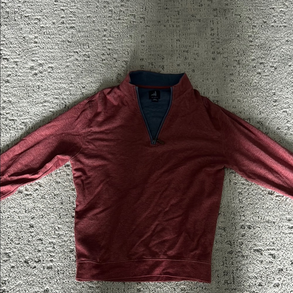 johnnie-O Red Zip Up Sweater